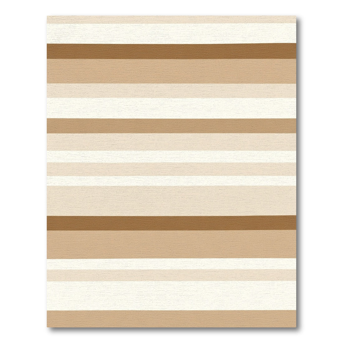 Neutral Tone Horizontal Stripe Rug