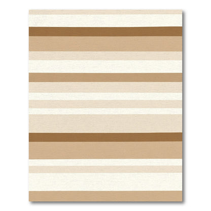 Neutral Tone Horizontal Stripe Rug