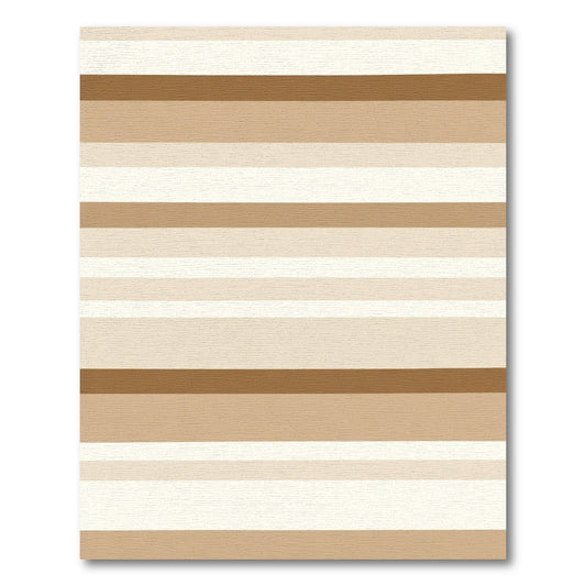 Neutral Tone Horizontal Stripe Rug