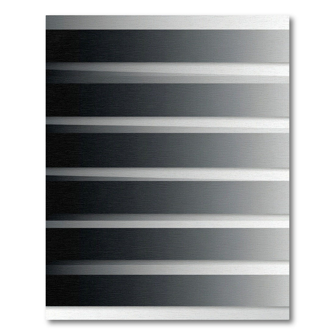 Monochromatic Gray Gradient Stripe Rug