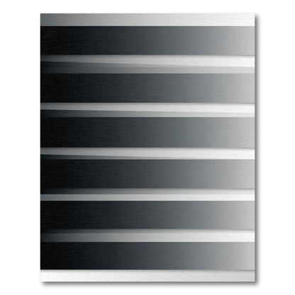 Monochromatic Gray Gradient Stripe Rug