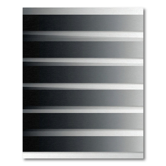 Monochromatic Gray Gradient Stripe Rug