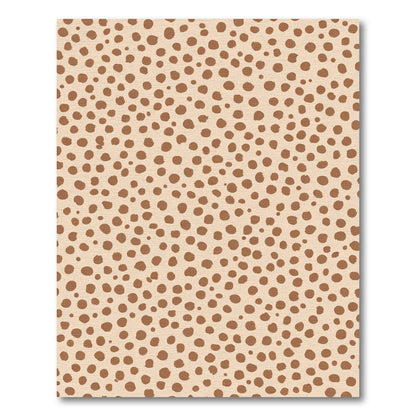 Tan Speckled Spot Modern Rug