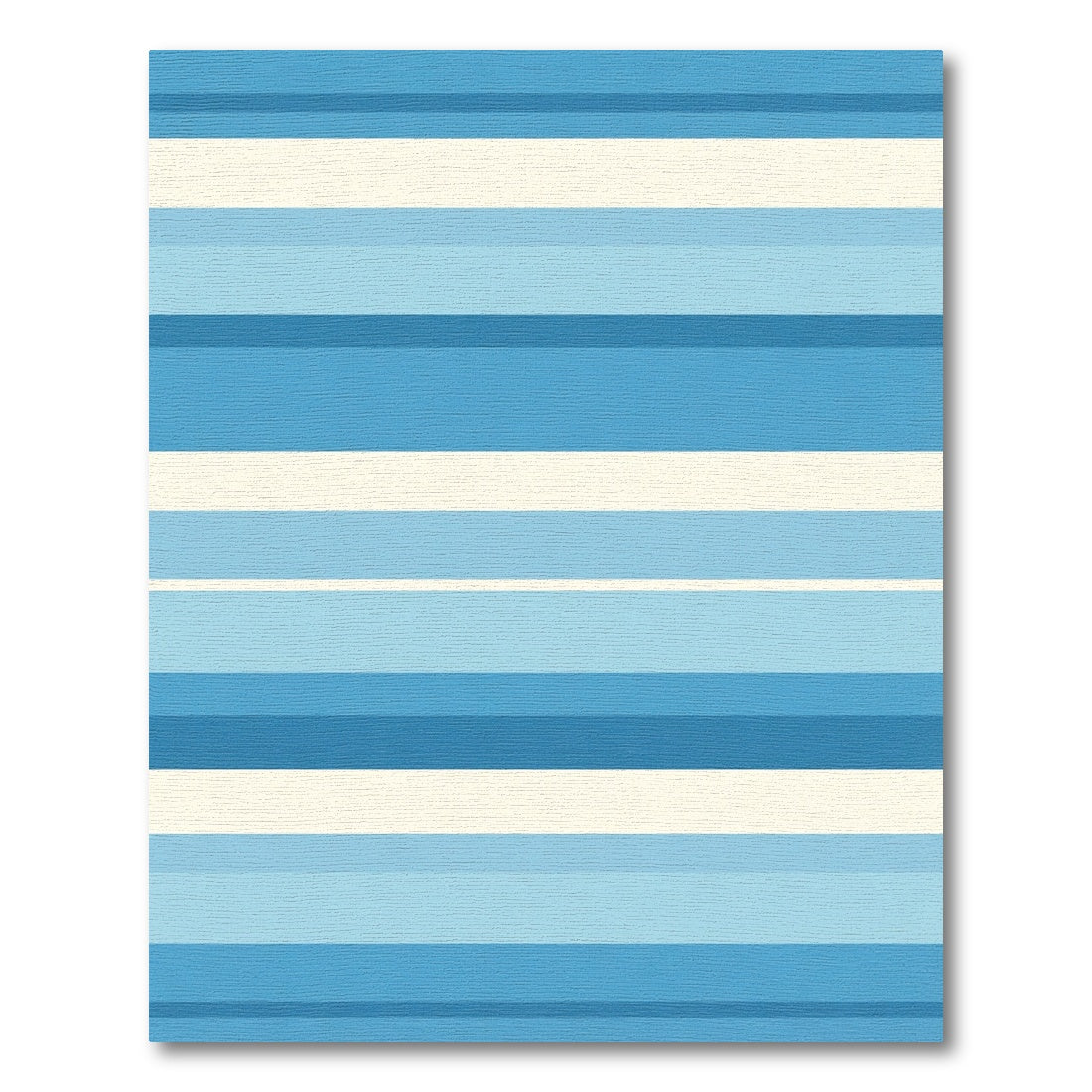 Ocean Gradient Horizontal Stripe Rug