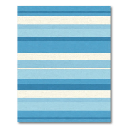 Ocean Gradient Horizontal Stripe Rug