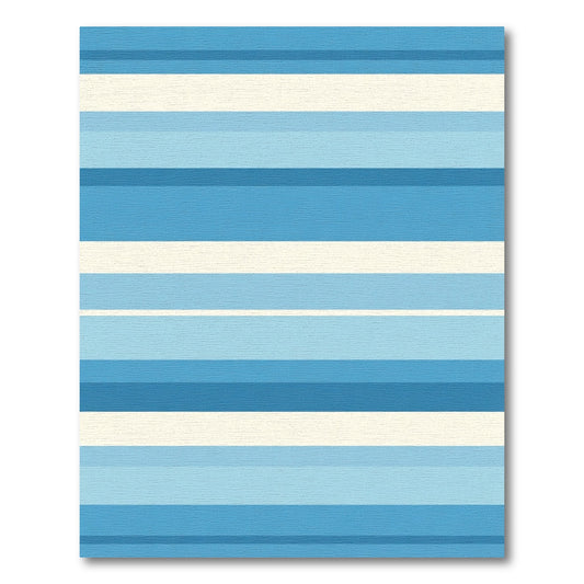 Ocean Gradient Horizontal Stripe Rug
