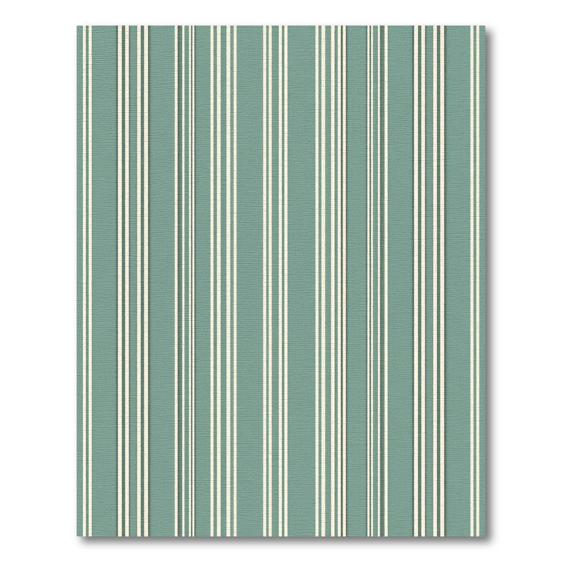 Sage Green Classic Vertical Stripe Rug