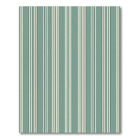 Sage Green Classic Vertical Stripe Rug