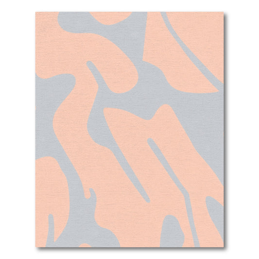 Salmon Gray Organic Flow Rug