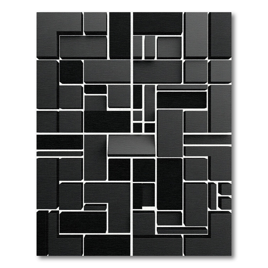 Monochromatic Modular Rectangular Composition Rug