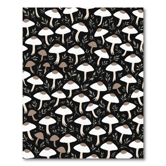 Forest Friends Mushroom Garden Rug