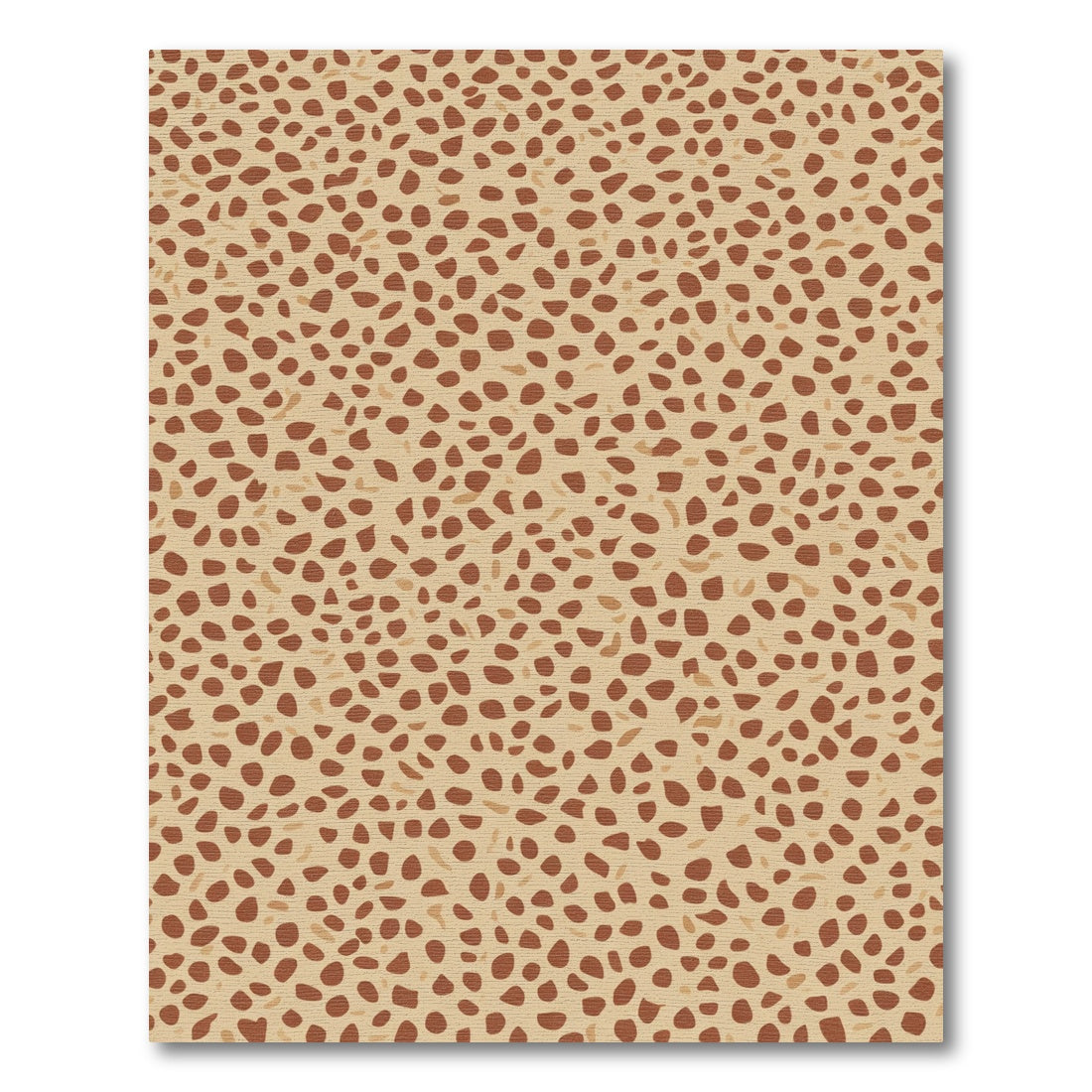 Terracotta Tan Dalmatian Dot Rug