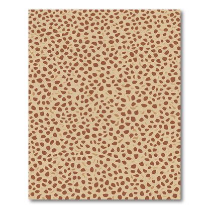 Terracotta Tan Dalmatian Dot Rug