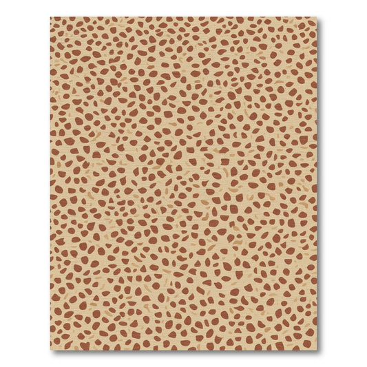 Terracotta Tan Dalmatian Dot Rug