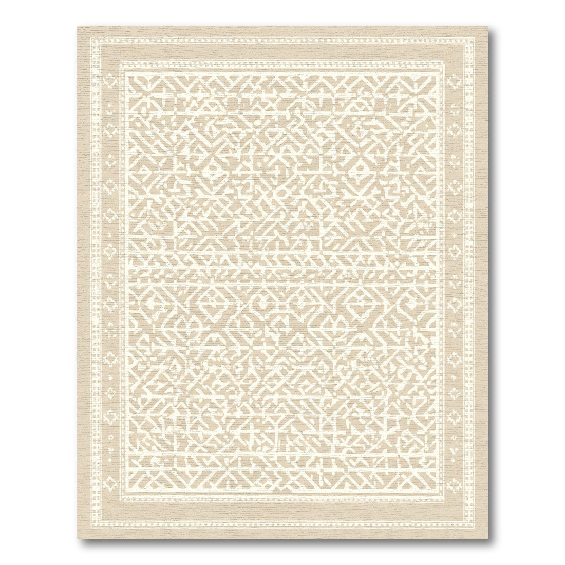 Neutral Geometric Bordered Abstract Rug