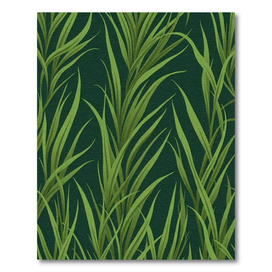Verdant Green Lush Grass Field Rug