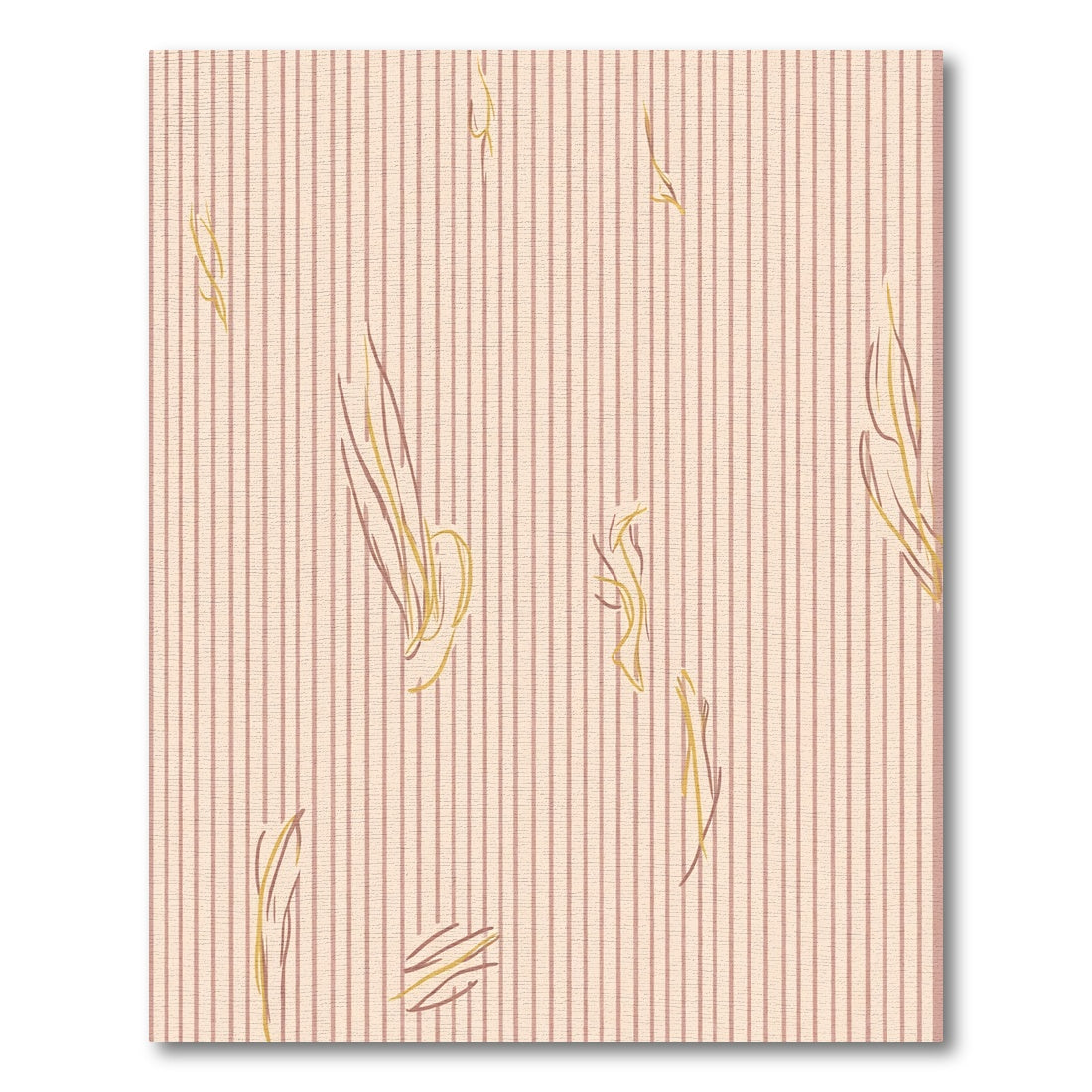 Soft Striped Beige Abstract Flow Rug