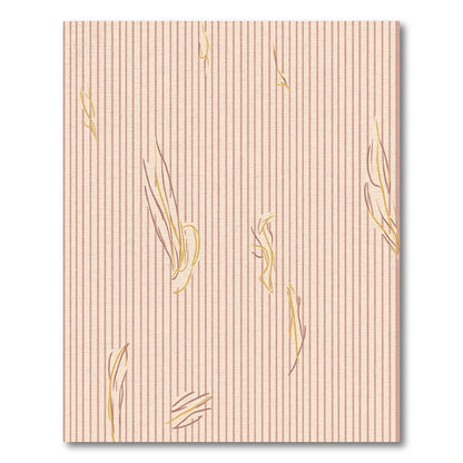 Soft Striped Beige Abstract Flow Rug