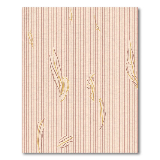Soft Striped Beige Abstract Flow Rug