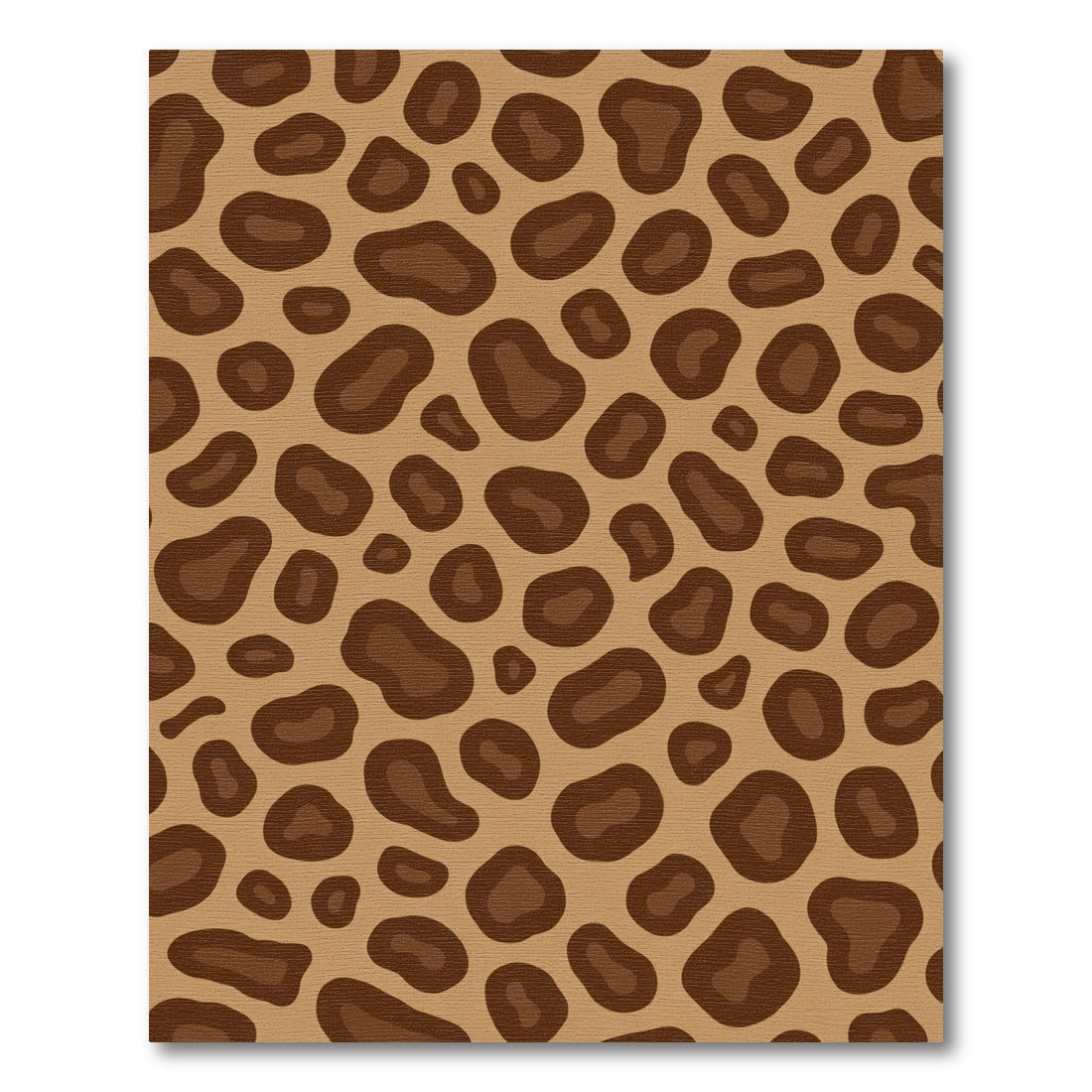Brown Leopard Spot Organic Rag Rug