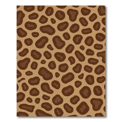 Brown Leopard Spot Organic Rag Rug