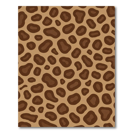 Brown Leopard Spot Organic Rag Rug