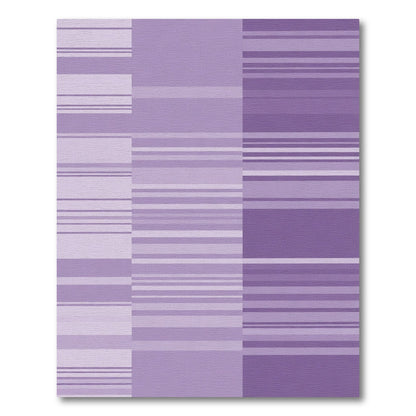 Lavender Gradient Block Stripe Rug