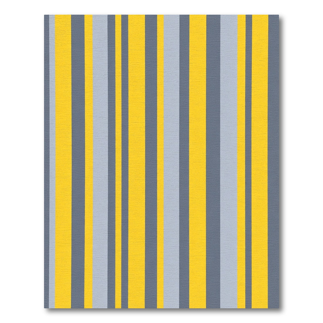 Modern Yellow Gray Vertical Stripes Rug