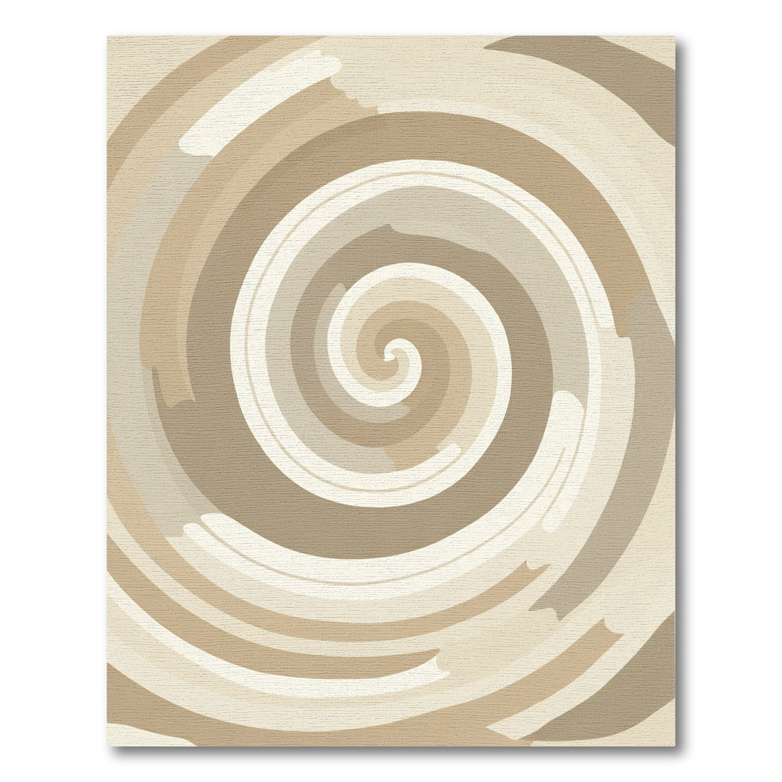 Earthy Spiral Swirl Rug