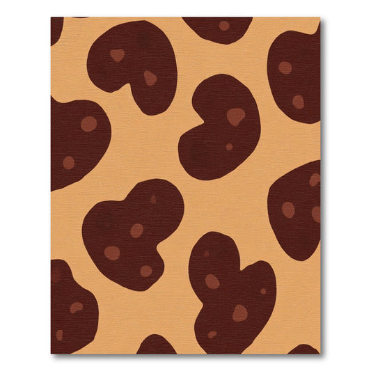 Brown Spots Tan Abstract Rug