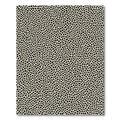 Cream Black Organic Pebble Texture Rug