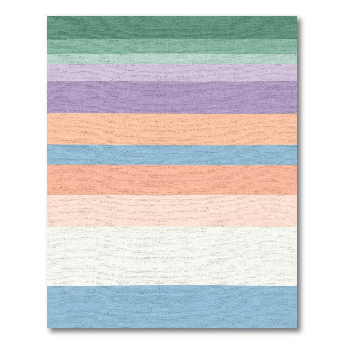 Pastel Gradient Horizontal Stripes Rug