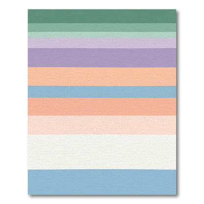 Pastel Gradient Horizontal Stripes Rug