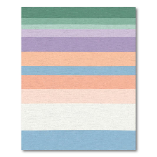 Pastel Gradient Horizontal Stripes Rug