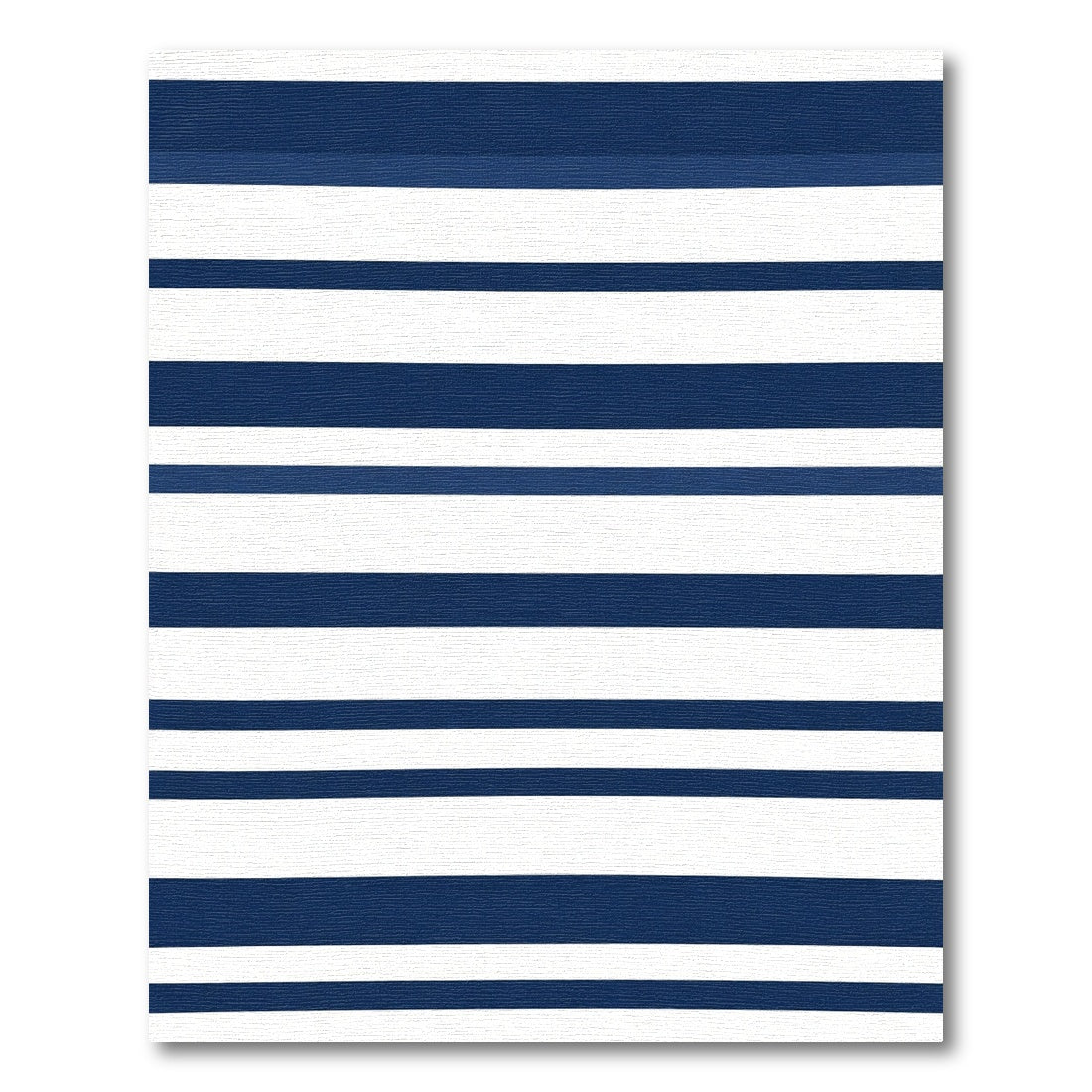 Navy White Horizontal Bands Rug