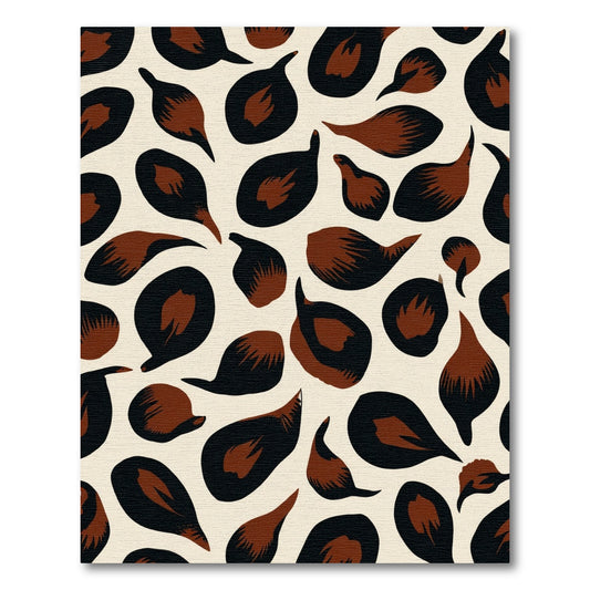 Brown Black Animal Spot All Over Rug