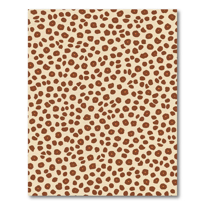 Earthy Leopard Spots Organic Rug