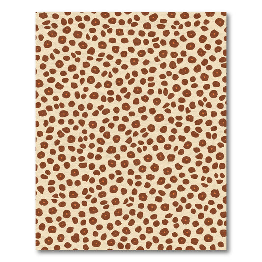 Earthy Leopard Spots Organic Rug