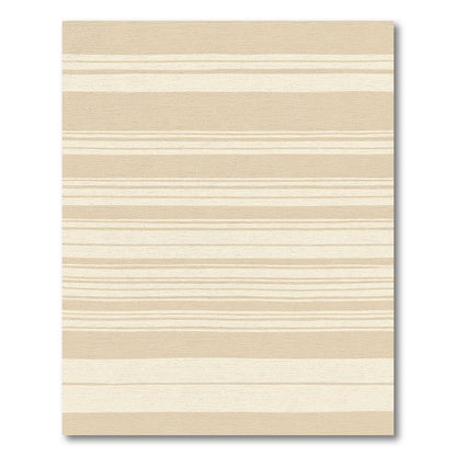 Earthy Beige Organic Stripe Rug