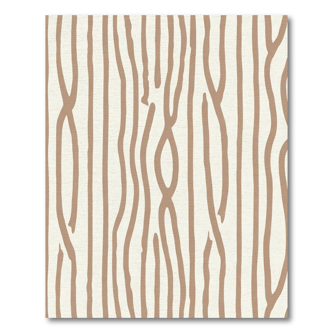 Earthy Tan Wood Grain Lines Rug