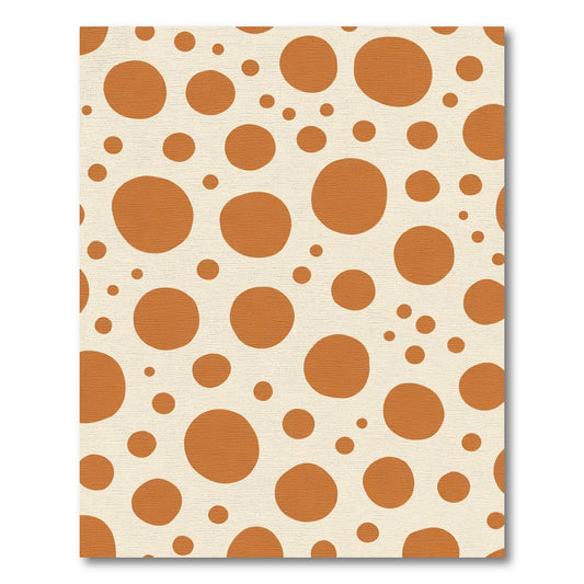 Terracotta Polka Dot Scatter Rug