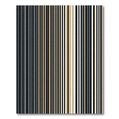 Modern Vertical Stripe Khaki Cream Rug
