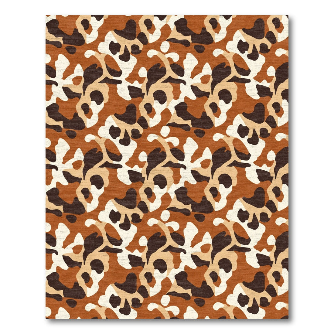 Earthy Camo Organic Shapes Rug