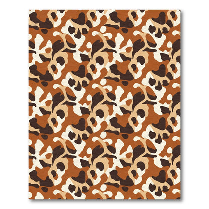 Earthy Camo Organic Shapes Rug