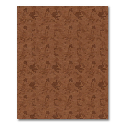 Earthy Brown Camouflage Abstract Clouds Rug
