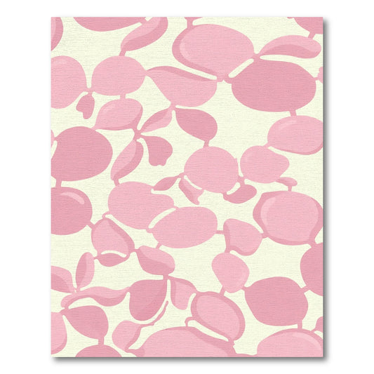 Soft Pink Abstract Organic Branch Rug
