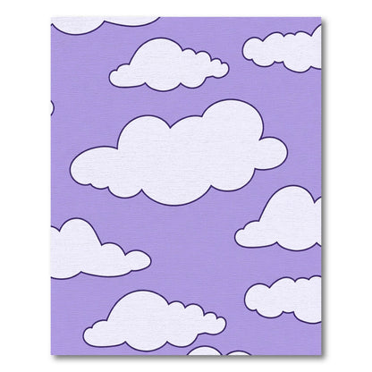Light Purple Sky Cloudscape Rug