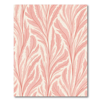 Soft Coral Feather Allover Rug