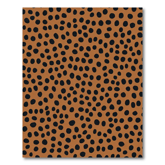 Terracotta Black Speckled Dot Rug
