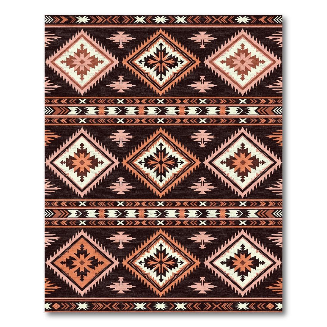 Southwestern Diamond Navajo Stripe Rug
